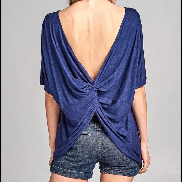 Cotton Bleu Tops - 🌟Sale🌟Twist Back Top